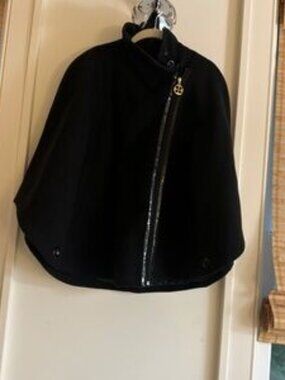 Iman Black Cape Coat